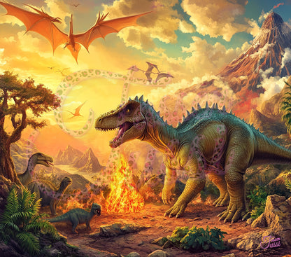Edelstahl-Thermobecher  - Dinosaurier