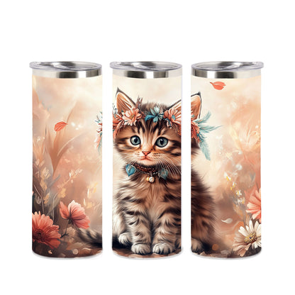 Edelstahl-Thermobecher  - Boho Kitten