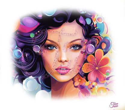 Edelstahl-Thermobecher  - Popart Woman