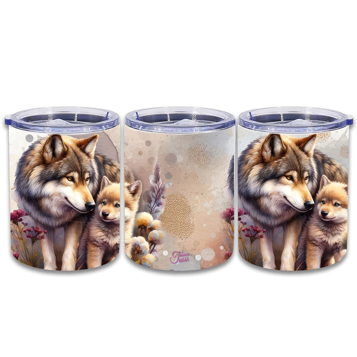 Edelstahl Thermokaffeebecher - Wolf