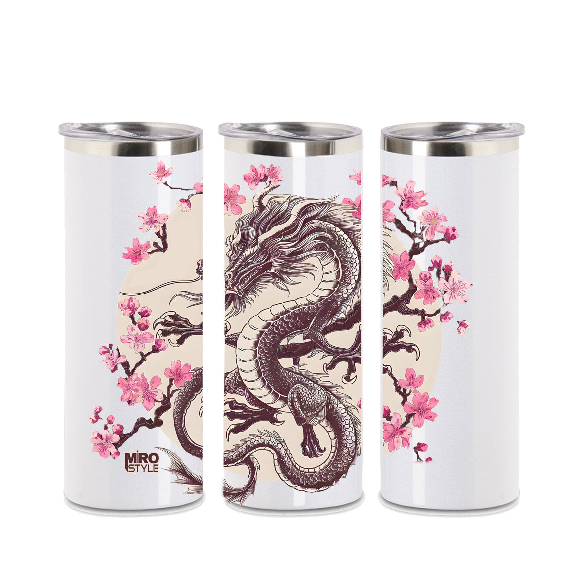 Edelstahl-Thermobecher  - Blossom Dragon