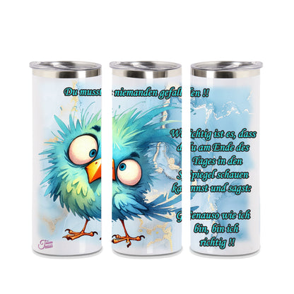 Edelstahl-Thermobecher  - Vogel .. so bin ich richtig