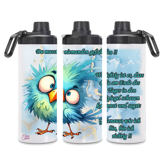 Edelstahl-Thermobecher  - Vogel .. so bin ich richtig