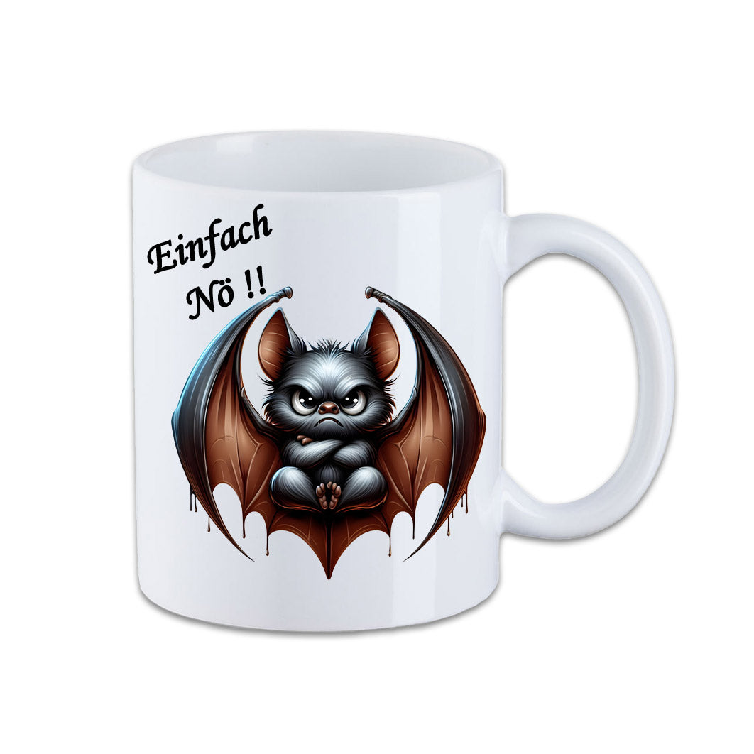 Tasse - Einfach Nö !! Fledermaus