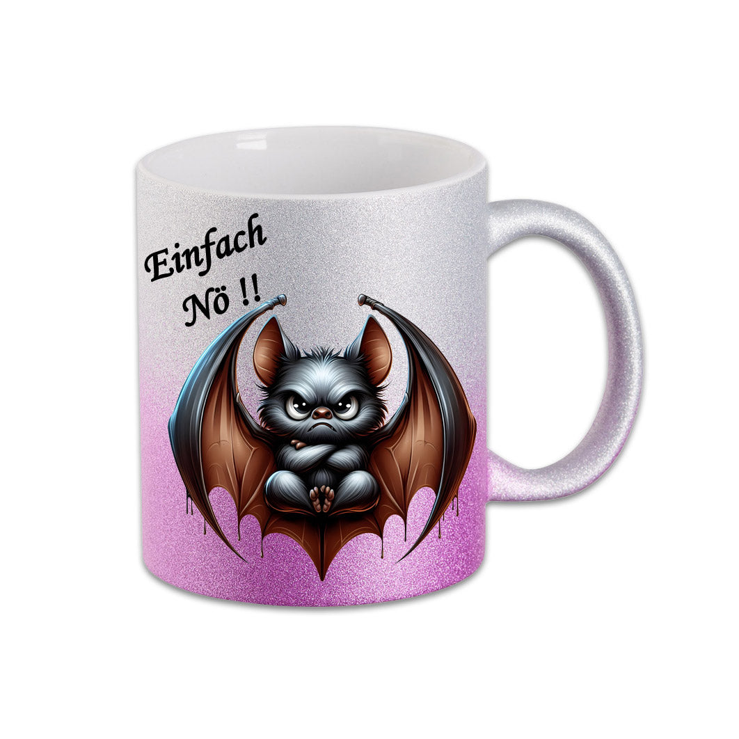 Tasse - Einfach Nö !! Fledermaus