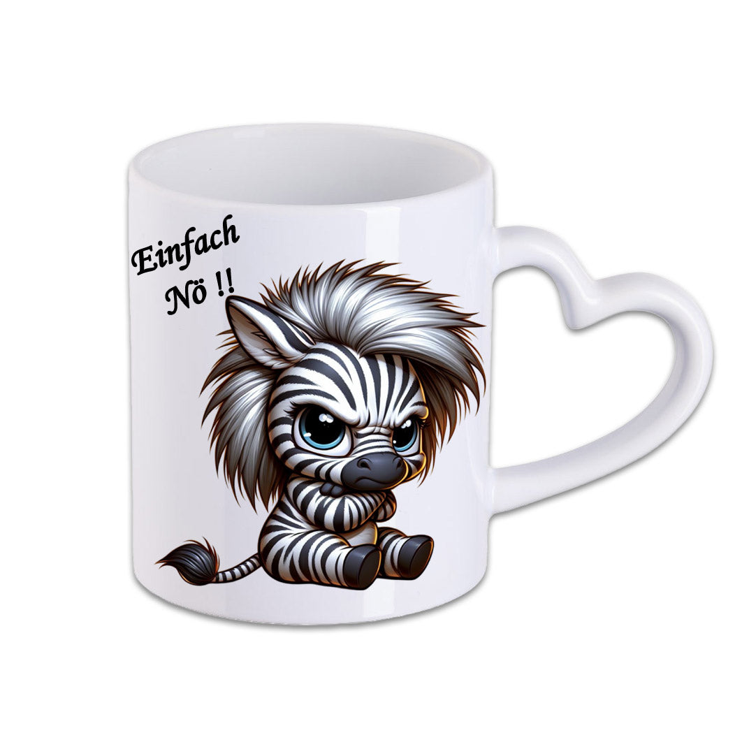 Tasse - Einfach Nö !! Zebra