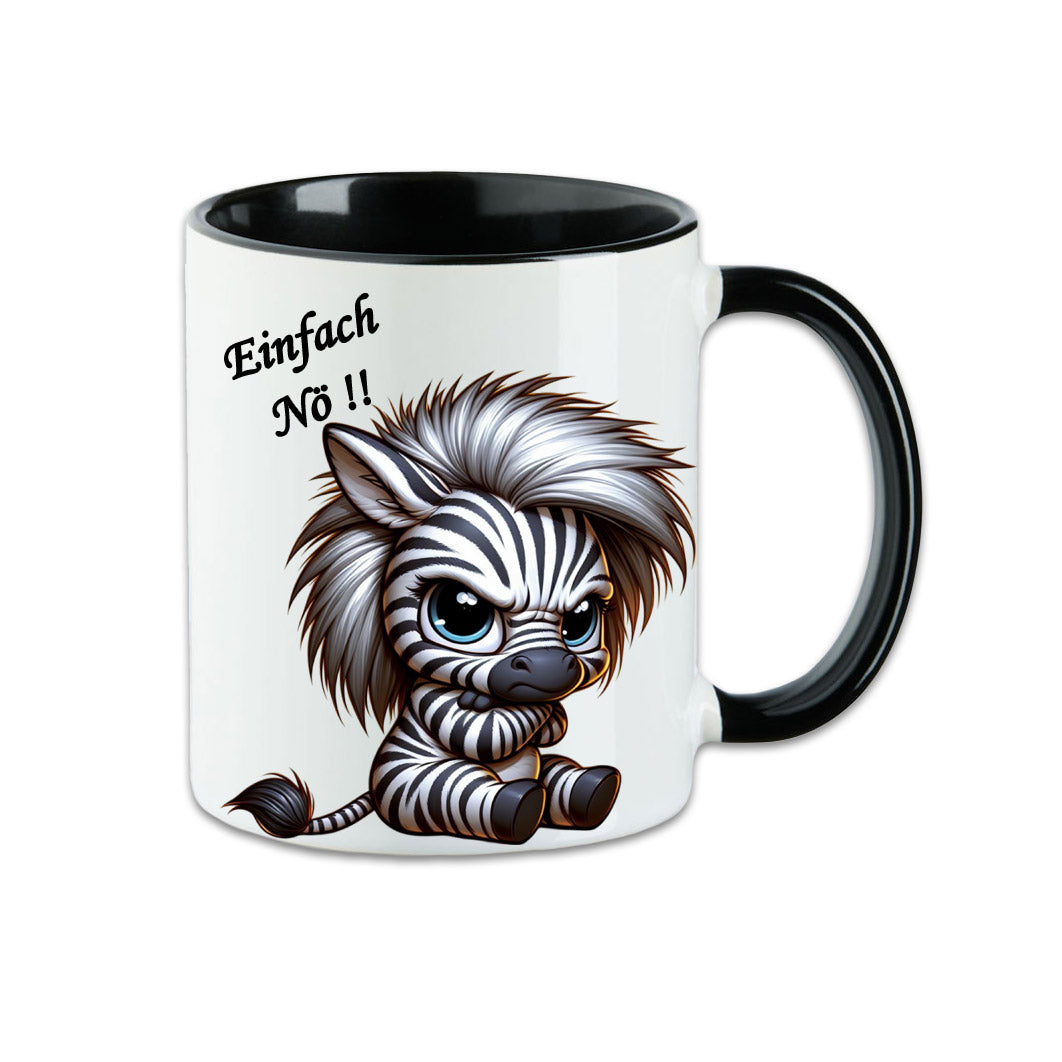 Tasse - Einfach Nö !! Zebra
