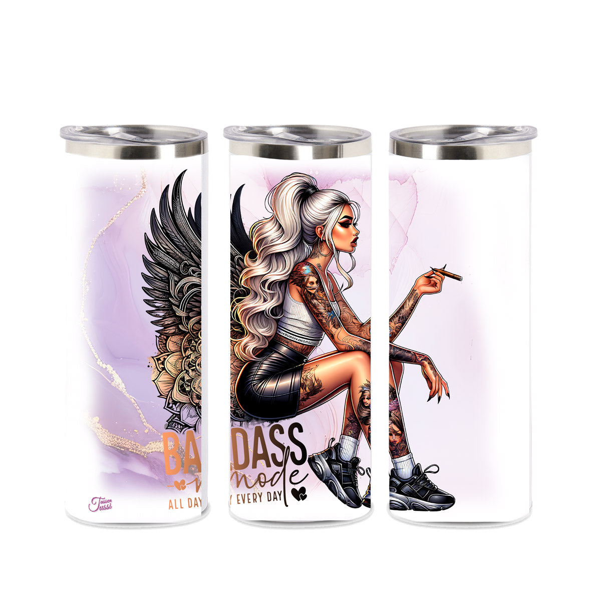 Edelstahl-Thermobecher  - Badass Mode Woman