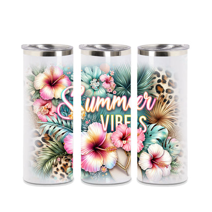 Edelstahl Tumber - Summer Vibes Leo Hibiskus Style LIMITED Edition !!!