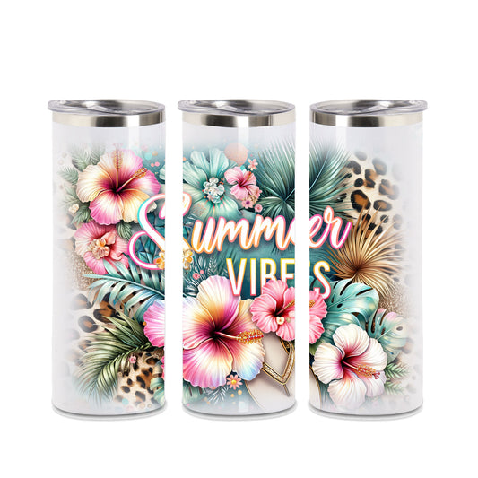 Edelstahl Tumber - Summer Vibes Leo Hibiskus Style LIMITED Edition !!!