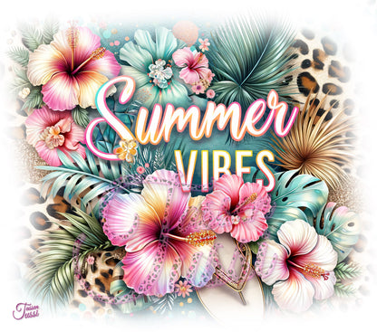 Edelstahl Tumber - Summer Vibes Leo Hibiskus Style LIMITED Edition !!!