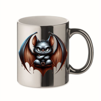 Tasse Chrome Silber - Fledermaus