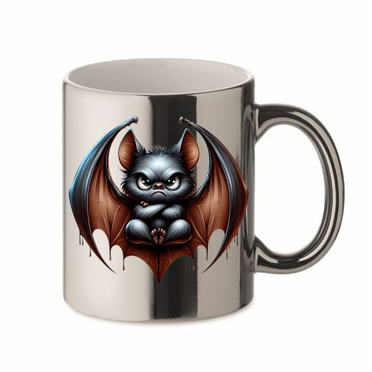 Tasse Chrome Silber - Fledermaus