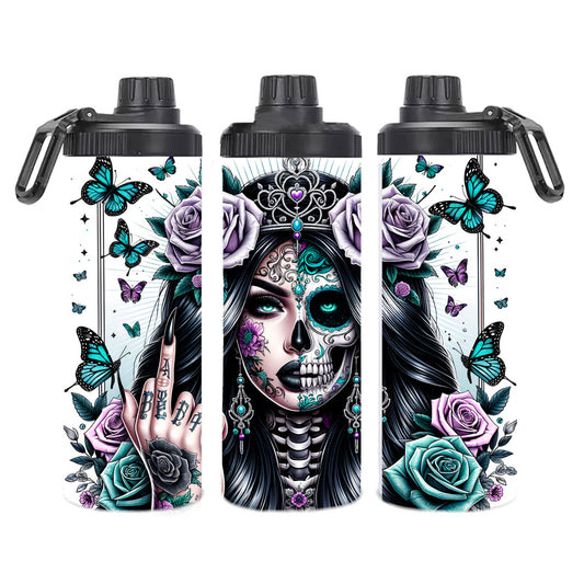 Edelstahl-Thermobecher  - Skull Prinzess