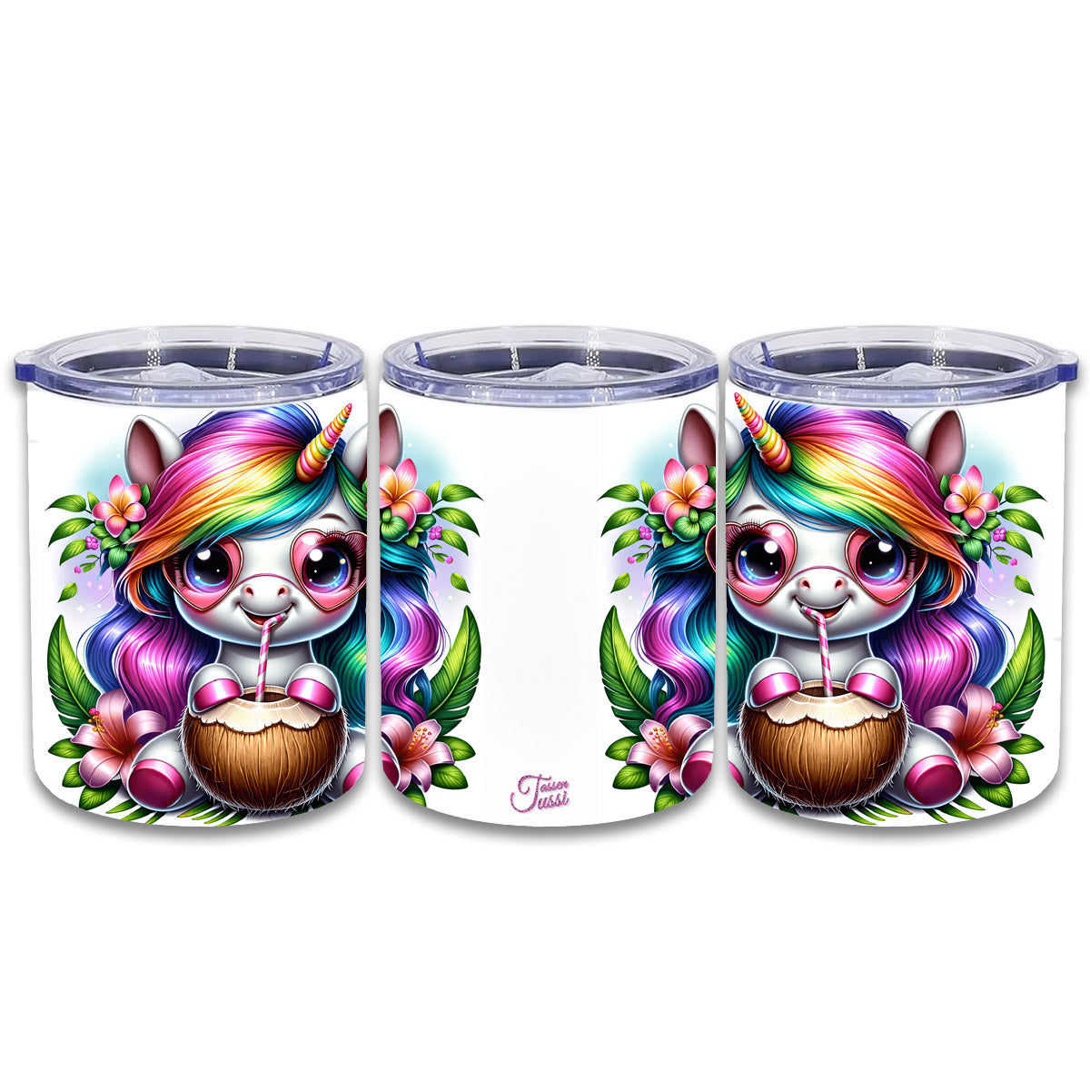 Edelstahl Thermokaffeebecher - Summer Unicorn