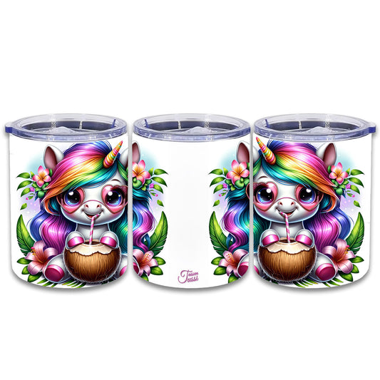Edelstahl Thermokaffeebecher - Summer Unicorn