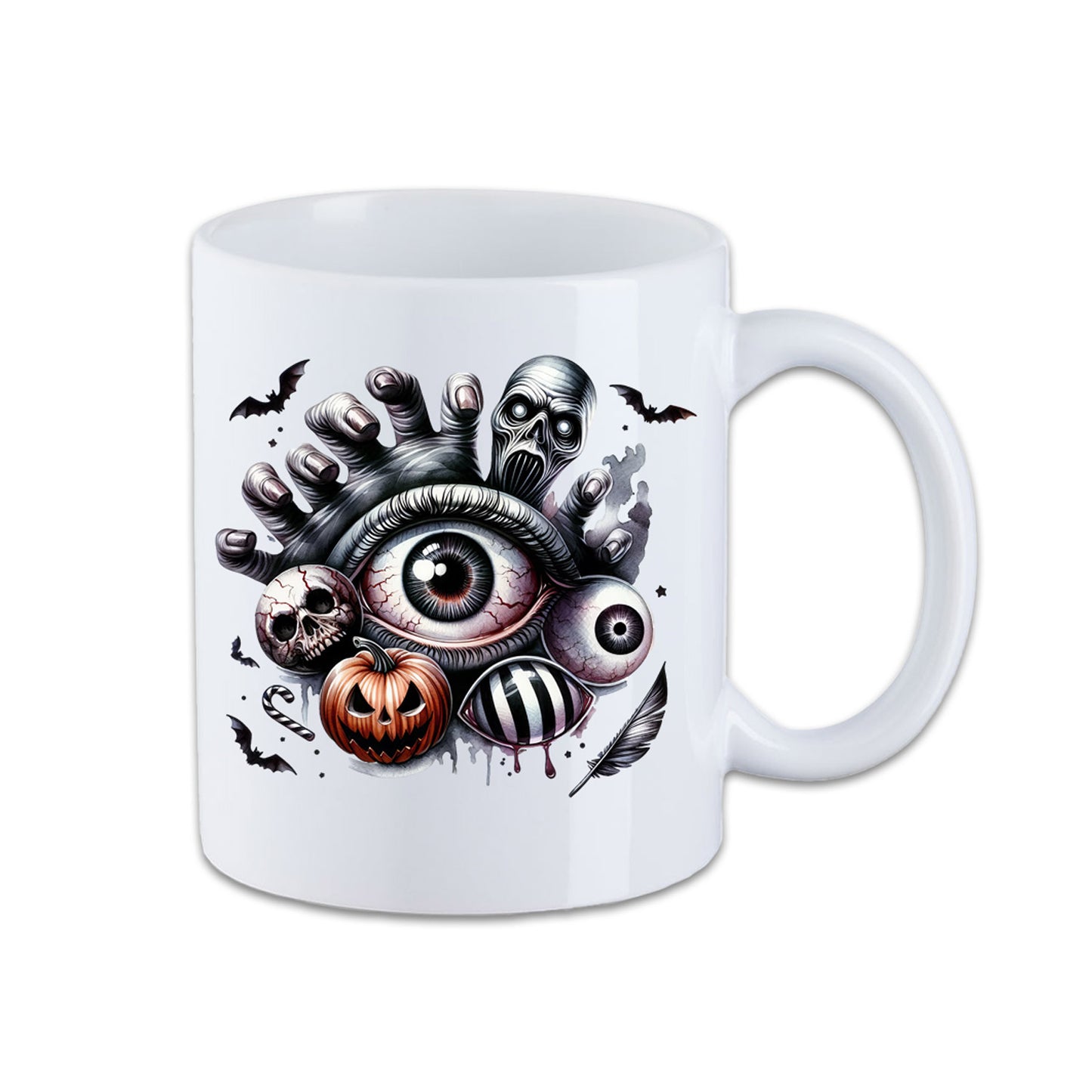 Tasse - Halloween Auge Hand