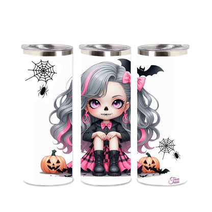 Edelstahl-Tumbler - Skull Helloween