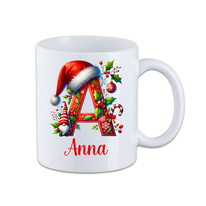 Tasse - Weihnachtstasse Buchstaben A - Z