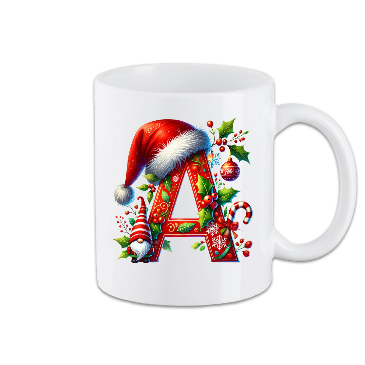 Tasse - Weihnachtstasse Buchstaben A - Z