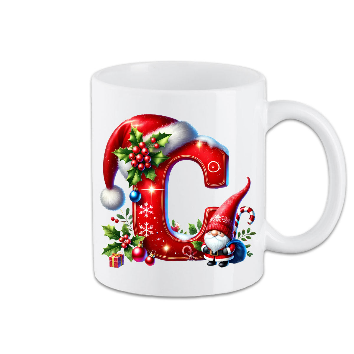 Tasse - Weihnachtstasse Buchstaben A - Z
