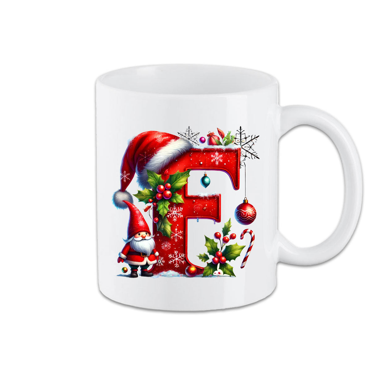 Tasse - Weihnachtstasse Buchstaben A - Z
