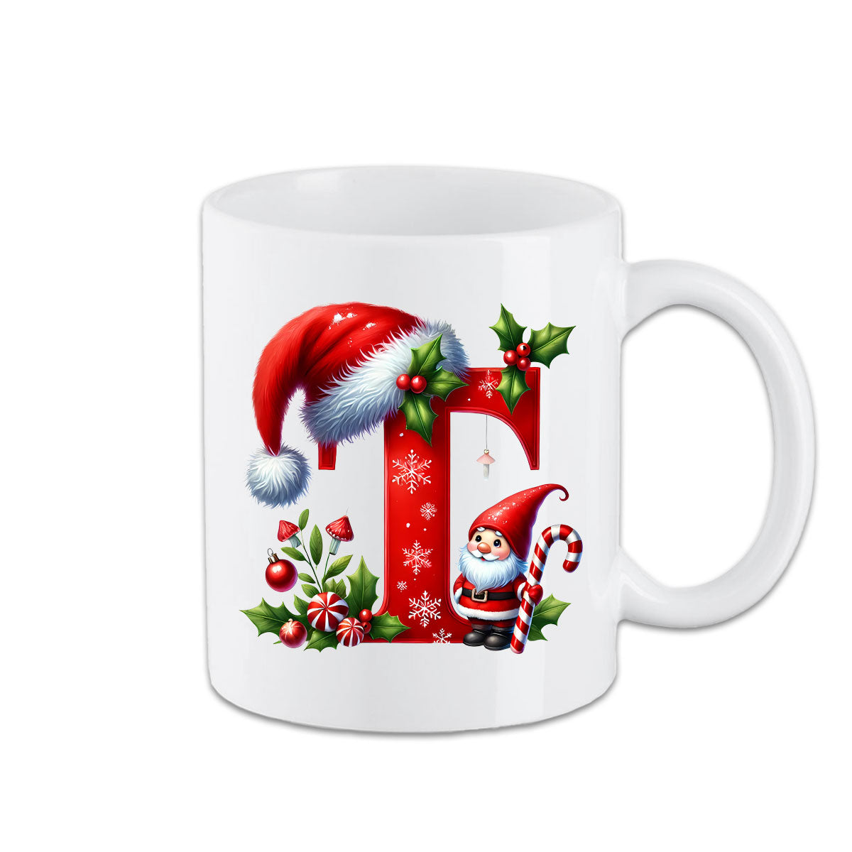Tasse - Weihnachtstasse Buchstaben A - Z