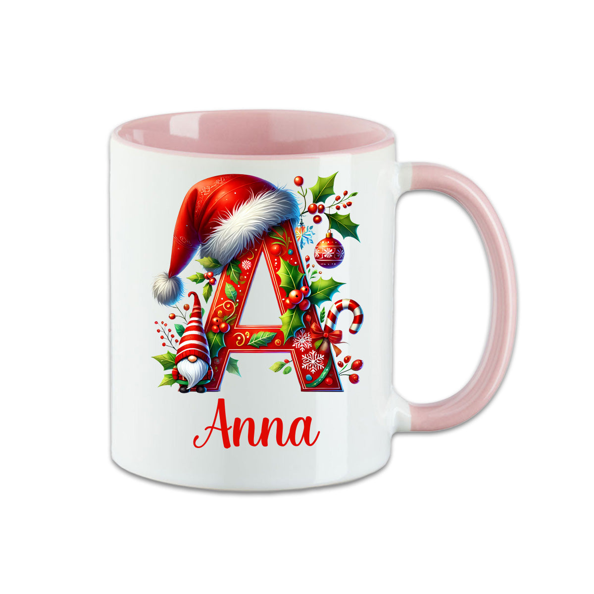 Tasse - Weihnachtstasse Buchstaben A - Z
