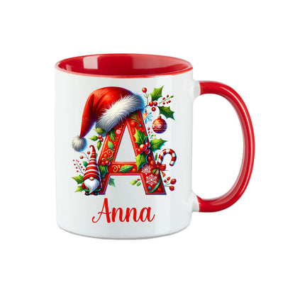 Tasse - Weihnachtstasse Buchstaben A - Z