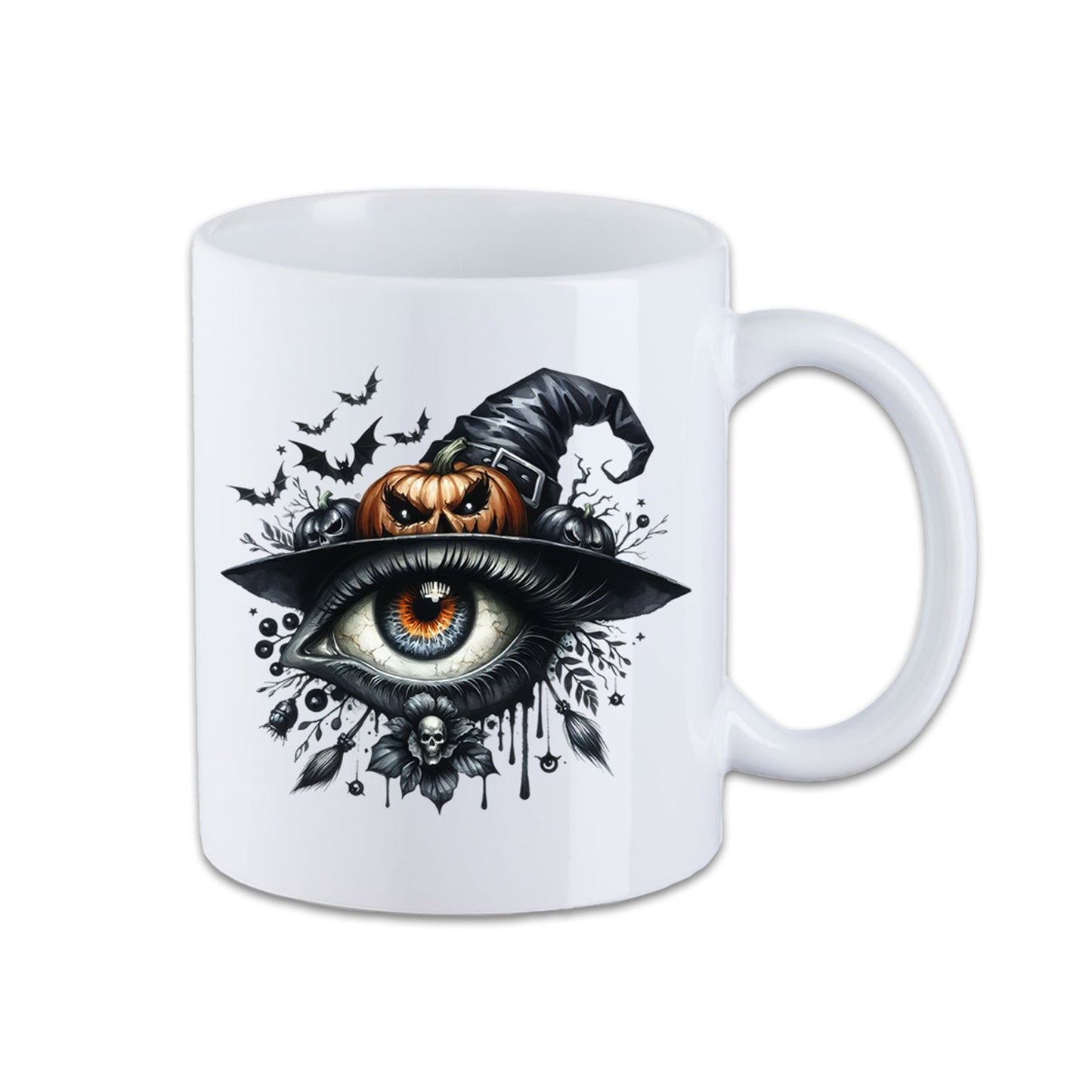 Tasse - Halloween Auge Kürbis Hut