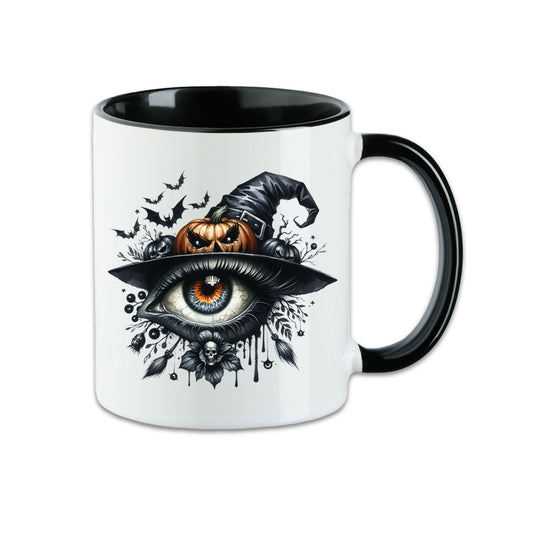 Tasse - Halloween Auge Kürbis Hut