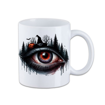 Tasse - Halloween Auge Baum