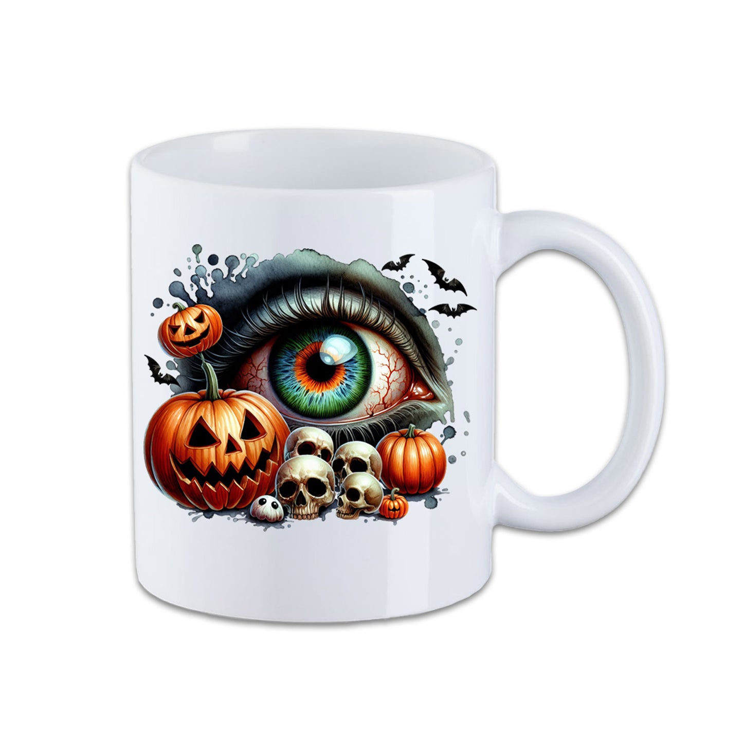 Tasse - Halloween Kürbis Totenkopf