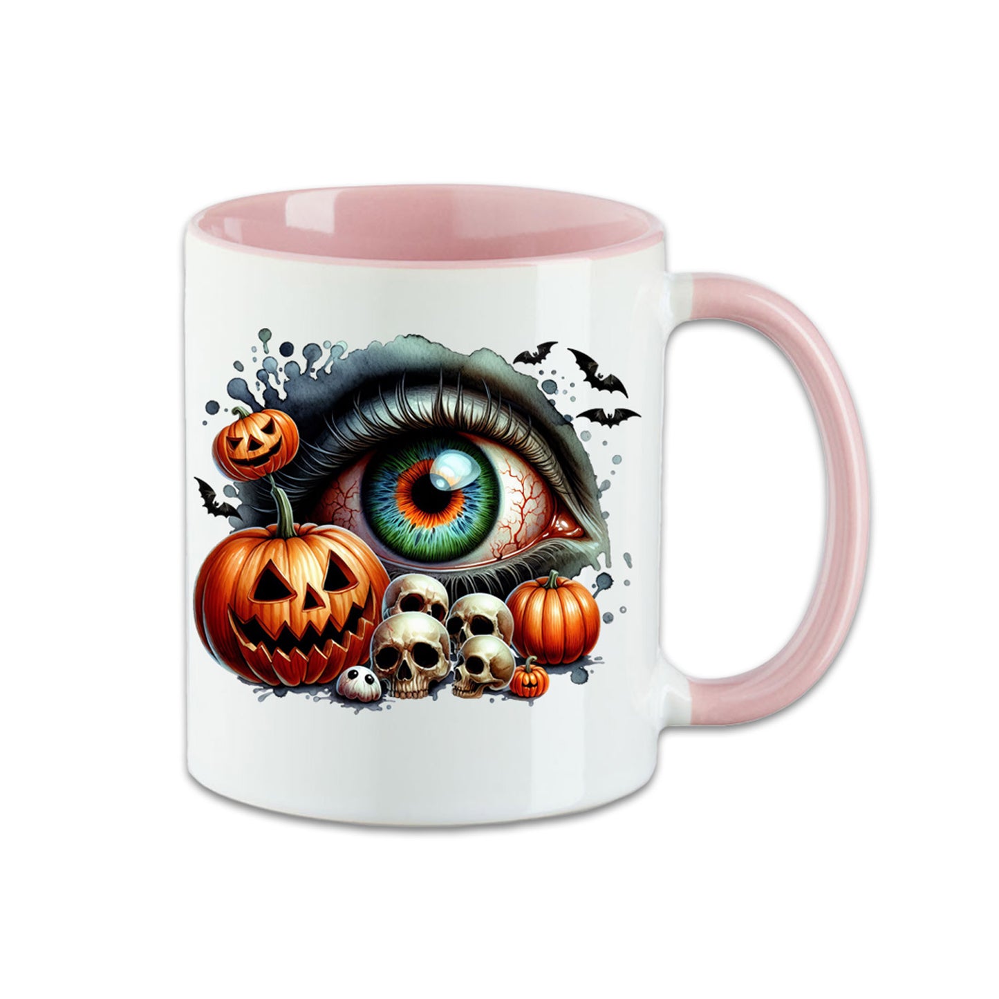Tasse - Halloween Kürbis Totenkopf