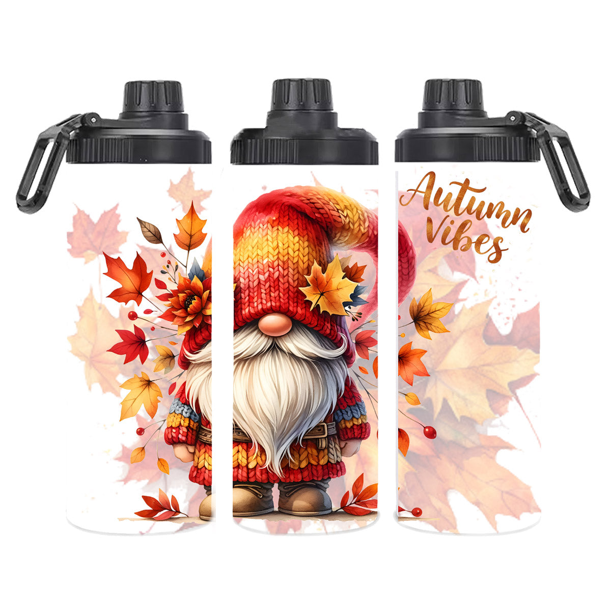 Edelstahl-Tumbler - Hello Autumn Gnome
