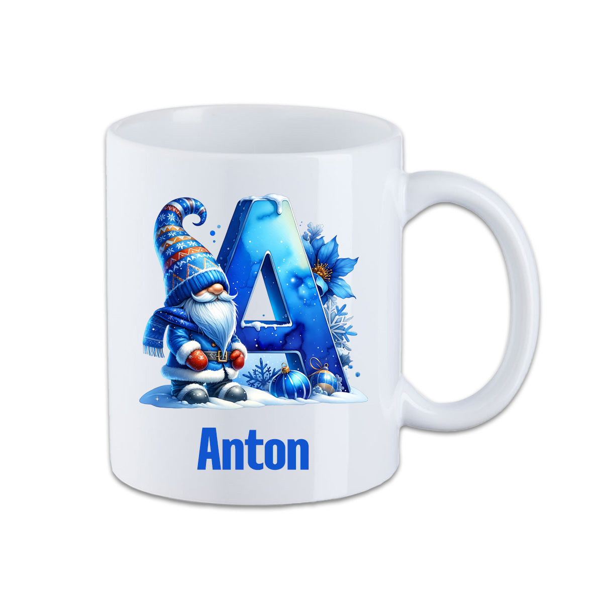 Tasse - Wintertasse Buchstaben A - Z