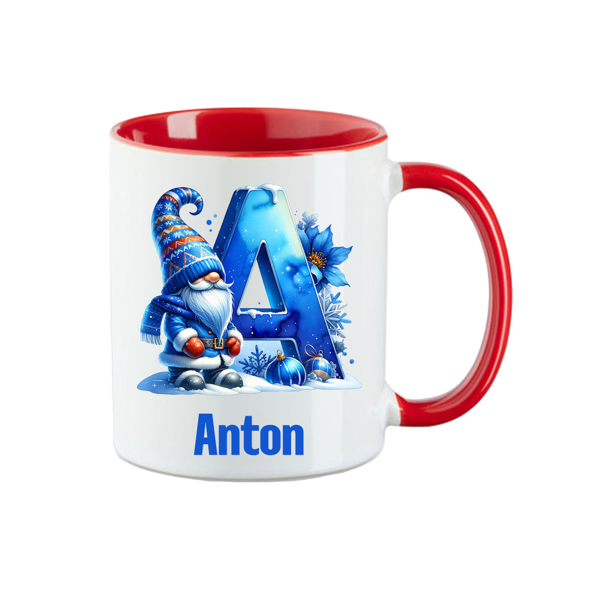 Tasse - Wintertasse Buchstaben A - Z