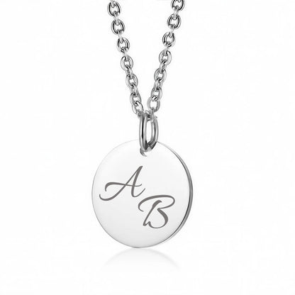 Personalisierte Edelstahlkette mit Initialen &  Datum  | Gravur Schmuck