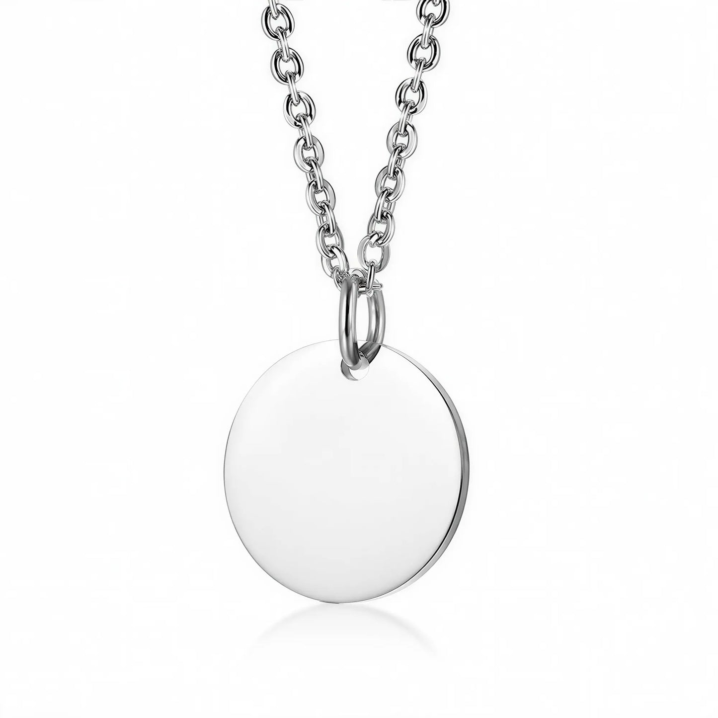 Personalisierte Edelstahlkette mit Initialen &  Datum  | Gravur Schmuck