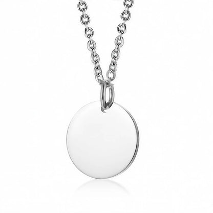 Personalisierte Edelstahlkette mit Initialen &  Datum  | Gravur Schmuck