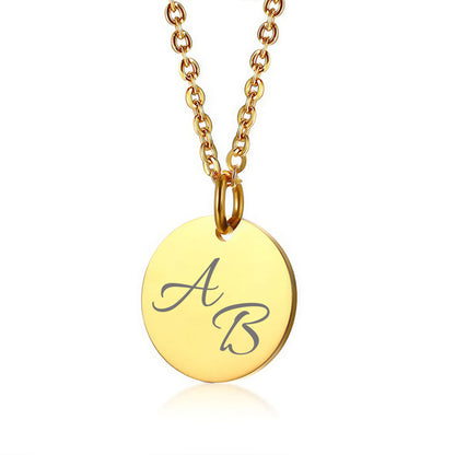 Personalisierte Edelstahlkette mit Initialen &  Datum  | Gravur Schmuck