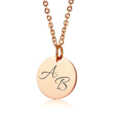 Personalisierte Edelstahlkette mit Initialen &  Datum  | Gravur Schmuck