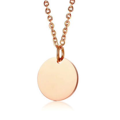 Personalisierte Edelstahlkette mit Initialen &  Datum  | Gravur Schmuck