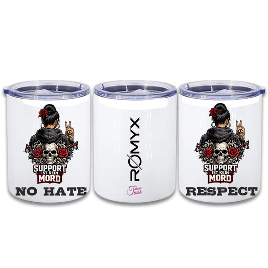 Edelstahl Thermokaffeebecher - Support ist kein Mord