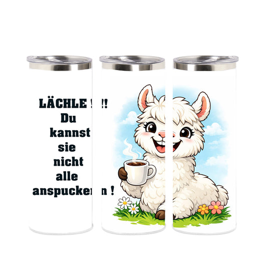 Edelstahl Tumber - Lama ... Lächeln.. spucken