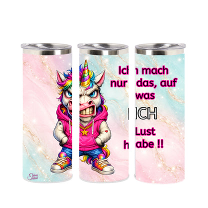 Edelstahl-Tumbler - Einhorn - Ich mach nur das, ....