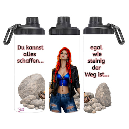 Edelstahl-Tumbler - Powerfrau ... du kannst alles schaffen...