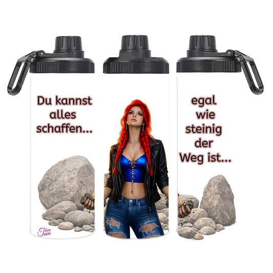 Edelstahl-Tumbler - Powerfrau ... du kannst alles schaffen...