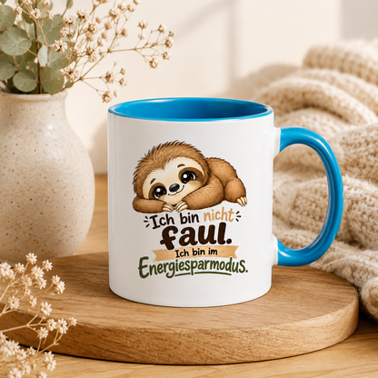 Fun Tasse Faultier - Ich bin nicht faul - ich bin im Energiesparmodus