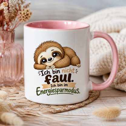 Fun Tasse Faultier - Ich bin nicht faul - ich bin im Energiesparmodus